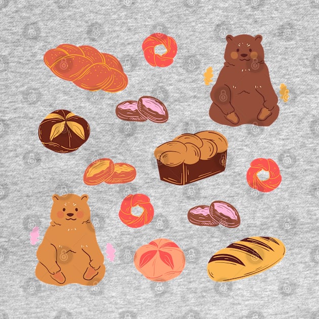 Adorable Bears and Bread by In Asian Spaces